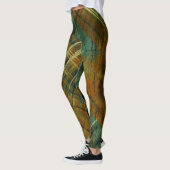 Noodlijdende herfst Tartan Check Earthy Mix Leggings (Links)