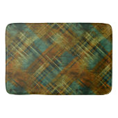 Noodlijdende herfst Tartan Check Pistache Band Badmat (Voorkant)