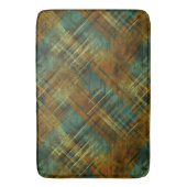 Noodlijdende herfst Tartan Check Pistache Band Badmat (Voorkant Verticaal)