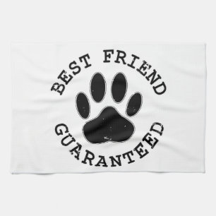 Noodlijdende Hond Klauw Beste Vriend Gegarandeerd Theedoek