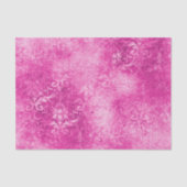 Noodlijdende Hot Pink Damask Tissuepapier (Voorkant)