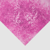 Noodlijdende Hot Pink Damask Tissuepapier (Detail)