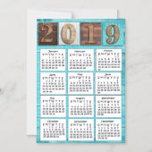 Noodlijdende Hout 2019 Kalender Magnetische Uitnodiging (Voorkant)