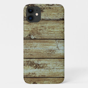 Noodlijdende houten planken groen mos Case-Mate iPhone case