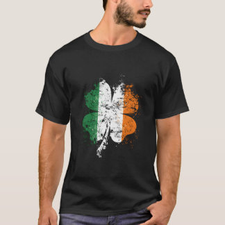Noodlijdende Ierse Vlag Shamrock St. Patrick'S Dag T-shirt