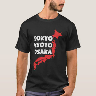 noodlijdende japanse stad osaka t-shirt