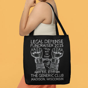 "Noodlijdende" juridische verdediging fondsenwervi Tote Bag
