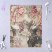 Noodlijdende  Kleding Collage & Roze Rozen Tissuepapier (Craft)