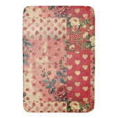 Noodlijdende Look Shabby Chic Floral Badmat (Voorkant Verticaal)