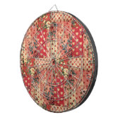  Noodlijdende Look  Shabby Chic Floral Dartbord (Voorkant Rechts)