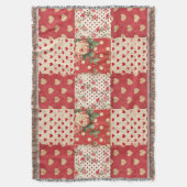  Noodlijdende Look  Shabby Chic Floral Deken (Voorkant Verticaal)