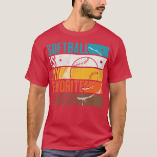Noodlijdende  Meisjes Softbal is mijn favoriet S T-shirt