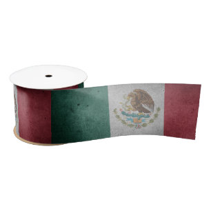 Noodlijdende Mexicaanse vlag Satijnen Lint