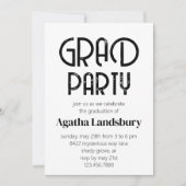 Noodlijdende moderne middelbare school afstudeerfe kaart (Voorkant)