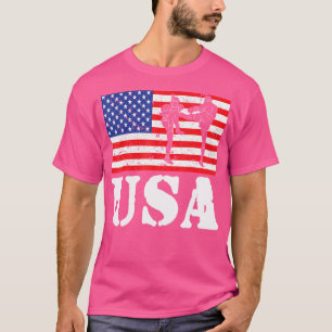 Noodlijdende Muay Thai USA Amerikaanse Vlag MMA T-shirt