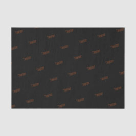 Noodlijdende Naam Weefseldocument (Zwart & Roest) Tissuepapier