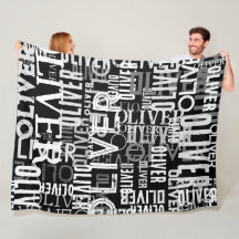 Noodlijdende namen gekopieerd op Modern Black&Whit