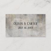 Noodlijdende natuurlijke rustieke vintage bruiloft informatiekaartje (Achterkant)