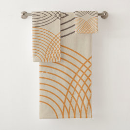 Noodlijdende Neutrale Geo Bad Handdoek