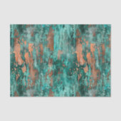 Noodlijdende Patina Copper  Metal look Tissuepapier (Voorkant)