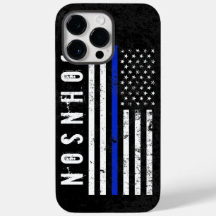 Noodlijdende Politie Stijl Amerikaanse Vlag Gepers Case-Mate iPhone Case