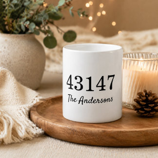 Noodlijdende postcode koffiemok