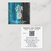 *~* Noodlijdende QR AP49 Mason Jar Vierkante Visitekaartje (Voorkant / Achterkant)