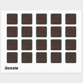 Noodlijdende Red Biohazard Warning Sticker (Vel)