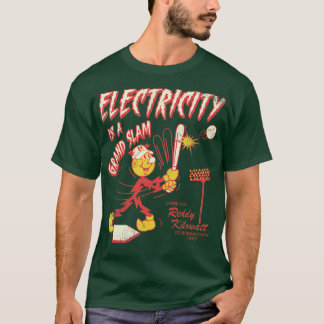  Noodlijdende Reddy Kilowatt Baseball Hero T-shirt