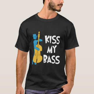 Noodlijdende Retro Upright Bass Muzikant Gift T-shirt