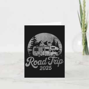  noodlijdende roadtrip 2025 RV Camping T-shirt Kaart