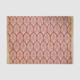 Noodlijdende Rode Art Deco Tissuepapier