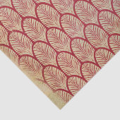 Noodlijdende Rode Art Deco Tissuepapier (Detail)