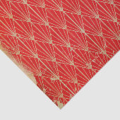 Noodlijdende Rode Art Deco Tissuepapier (Detail)