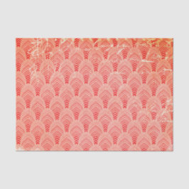 Noodlijdende rode retro tissuepapier