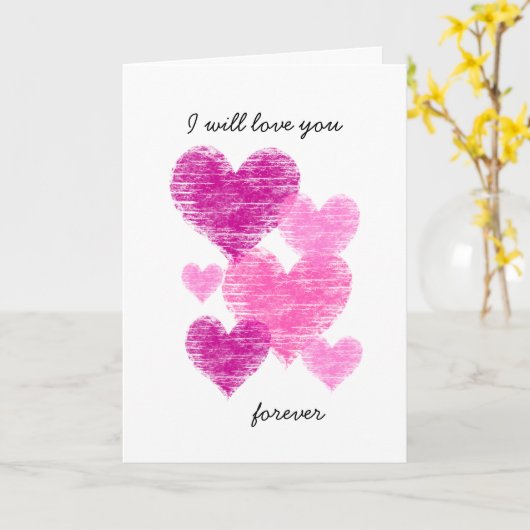 Noodlijdende roze hartcollage Valentijn Kaart (Gele Bloem)