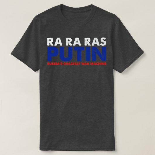 Noodlijdende Russen Grootste Machine Typografie Re T-shirt (Design voorkant)
