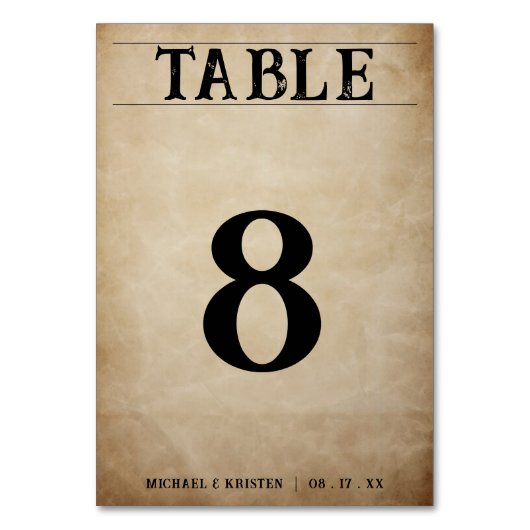 Noodlijdende rustieke bruine bruiloft kaart (Voorkant)