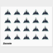 Noodlijdende Rustieke Evergreen Pine Trees Forest Sticker (Vel)