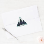Noodlijdende Rustieke Evergreen Pine Trees Forest Sticker (Envelop)