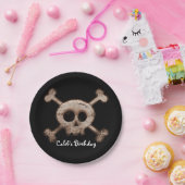Noodlijdende schedel & Botten Verjaardagsfeestje B Papieren Bordje (Feest)