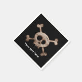 Noodlijdende schedel & Botten Verjaardagsfeestserv Servetten (Hoek)