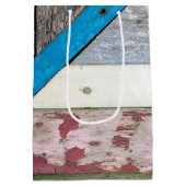 Noodlijdende Shabby Chique Hout Medium Gift Bag Medium Cadeauzakje (Achterkant)