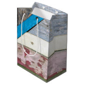 Noodlijdende Shabby Chique Hout Medium Gift Bag Medium Cadeauzakje (Achterkant Gekanteld)