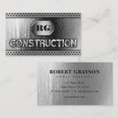 Noodlijdende Staalmetaal en de Bouw van het Grilln Visitekaartje (Voorkant / Achterkant)