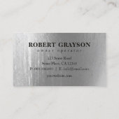 Noodlijdende Staalmetaal en de Bouw van het Grilln Visitekaartje (Achterkant)