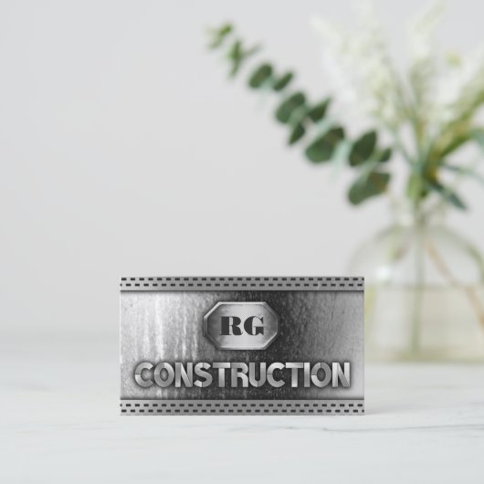 Noodlijdende Staalmetaal en de Bouw van het Grilln Visitekaartje (Staand voorkant)