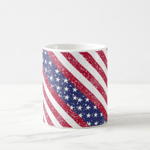 Noodlijdende Stars and Stripes Patriottisch Koffiemok