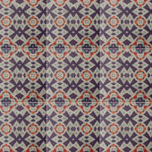 Noodlijdende stenen textuur Etnisch Mozaïek Geomet Tegeltje