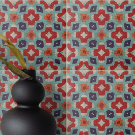 Noodlijdende stenen textuur Kaleidoscoop Geometris Tegeltje